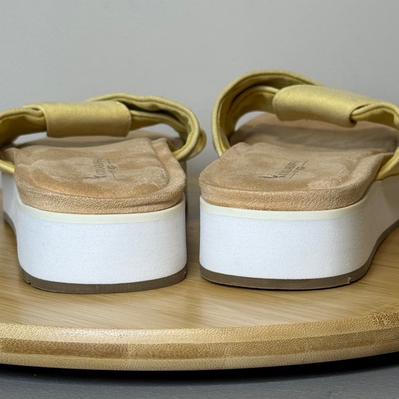 Koolaburra By UGG Women's US Size 8.5 Twist Slide Sandals Yellow Slip On 1118683 - Picture 4 of 8